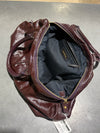 VTG Yves Saint Laurent Patent Easy Y Boston Satchel Bag - Burgundy