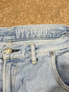2000s Hysteric Glamour Kinky Jeans Cartoon Grapic Wide Leg - Blue Size 27