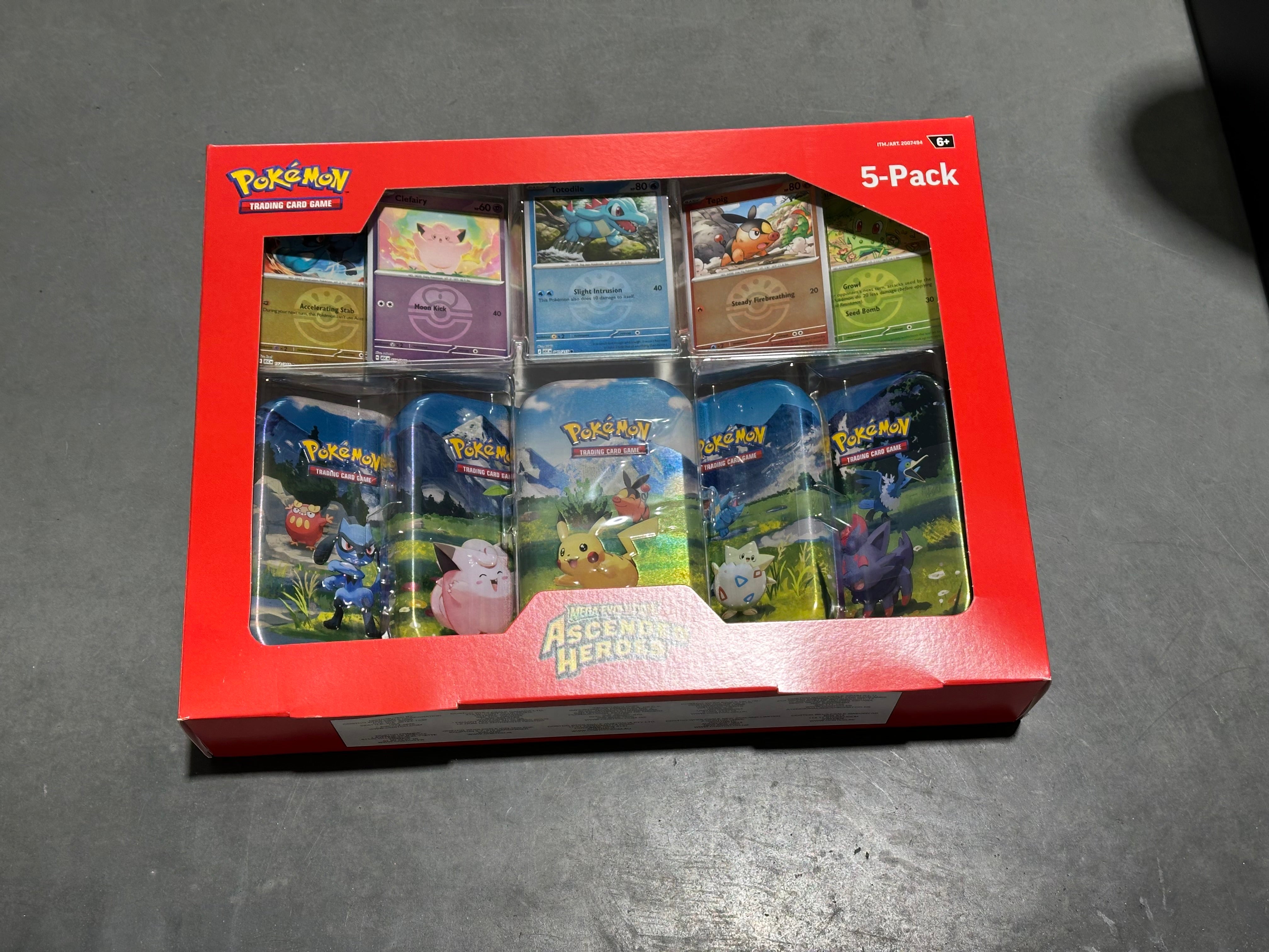 Pokémon Mega Evolution Ascended Heroes - Mini Tins 5-Pack