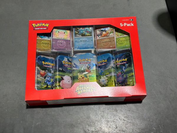 Pokémon Mega Evolution Ascended Heroes - Mini Tins 5-Pack