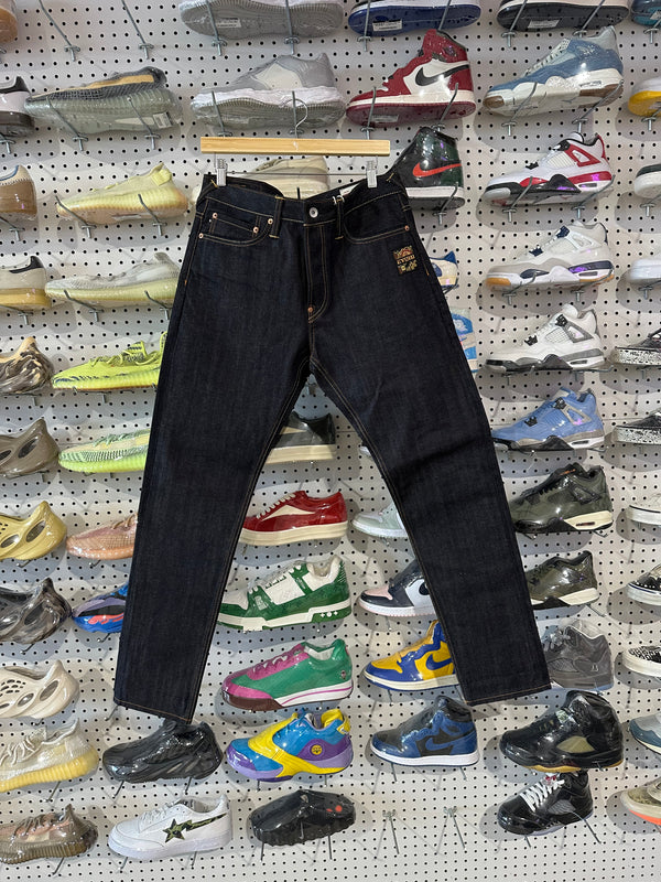 NEW Evisu Embroidered Crane Denim Jeans - Indigo Size 32