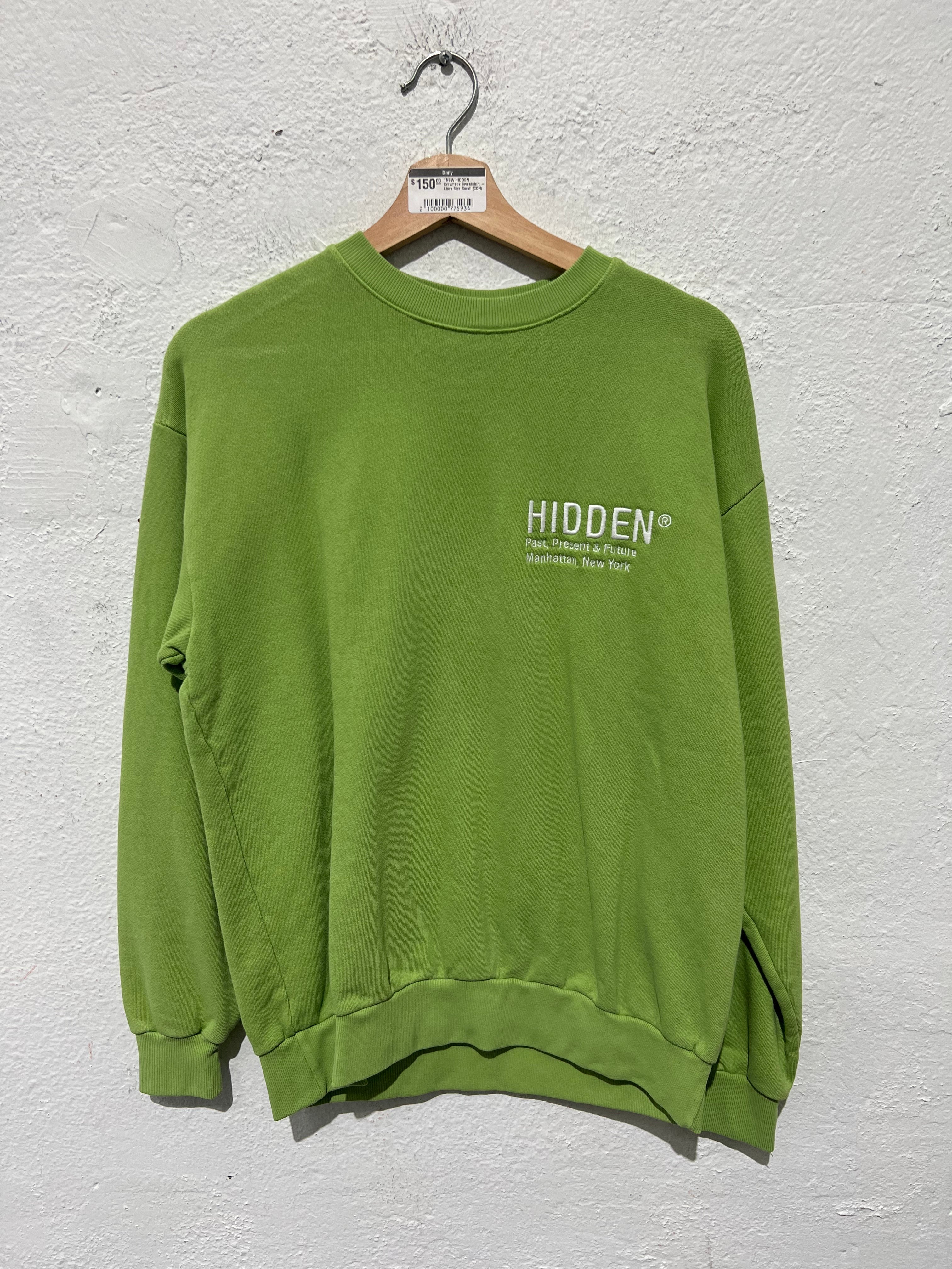 NEW HIDDEN Crewneck Sweatshirt - Lime Size Medium