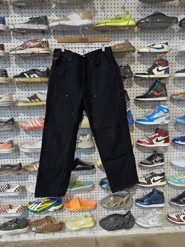 USED Supreme x True Religion Denim Cargo Pants - Black Size 34