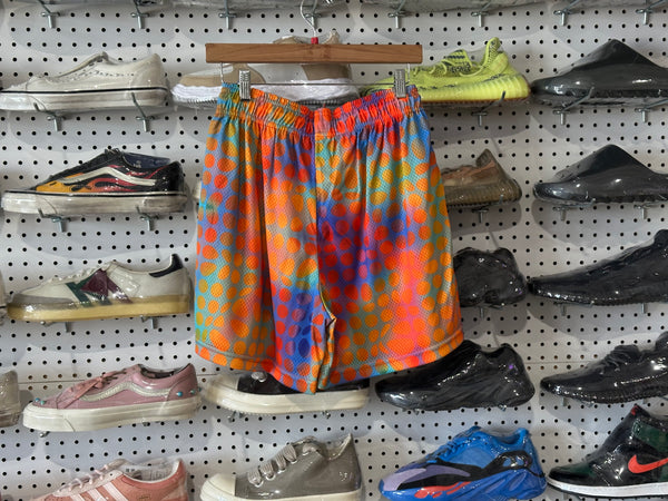 NEW Eric Emanuel Shorts - Multi Orange Spot Size Large