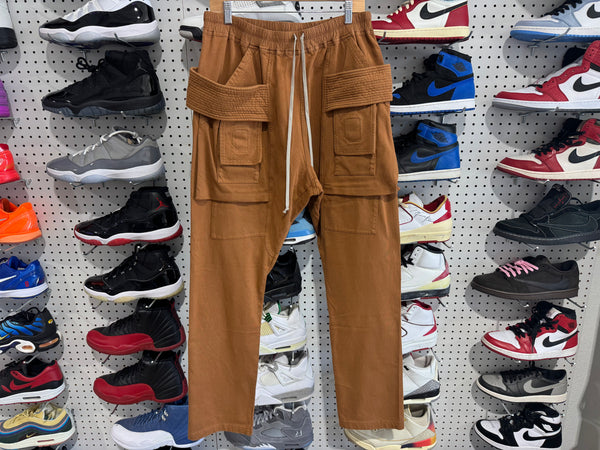 NEW Rick Owens DRKSHDW Creatch Cargo Pants - Orange Size XL