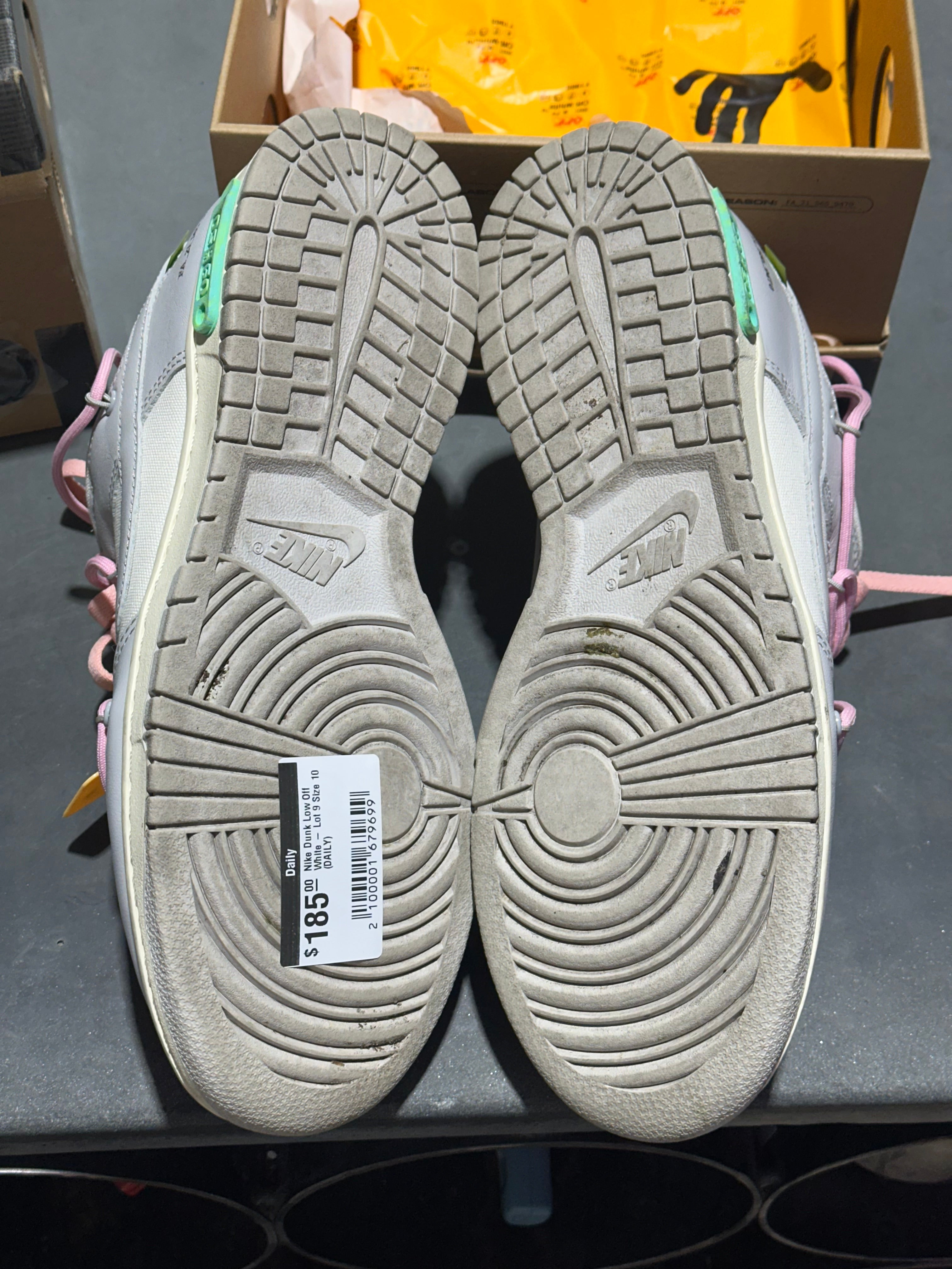 Nike Dunk Low Off White - Lot 9 Size 10