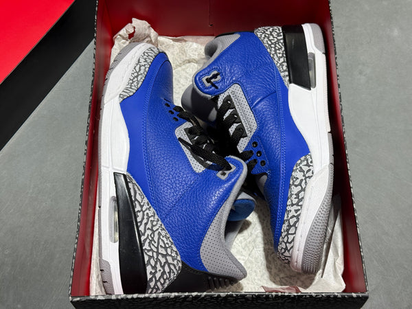 Air Jordan 3 Retro - Varsity Royal Size 8.5