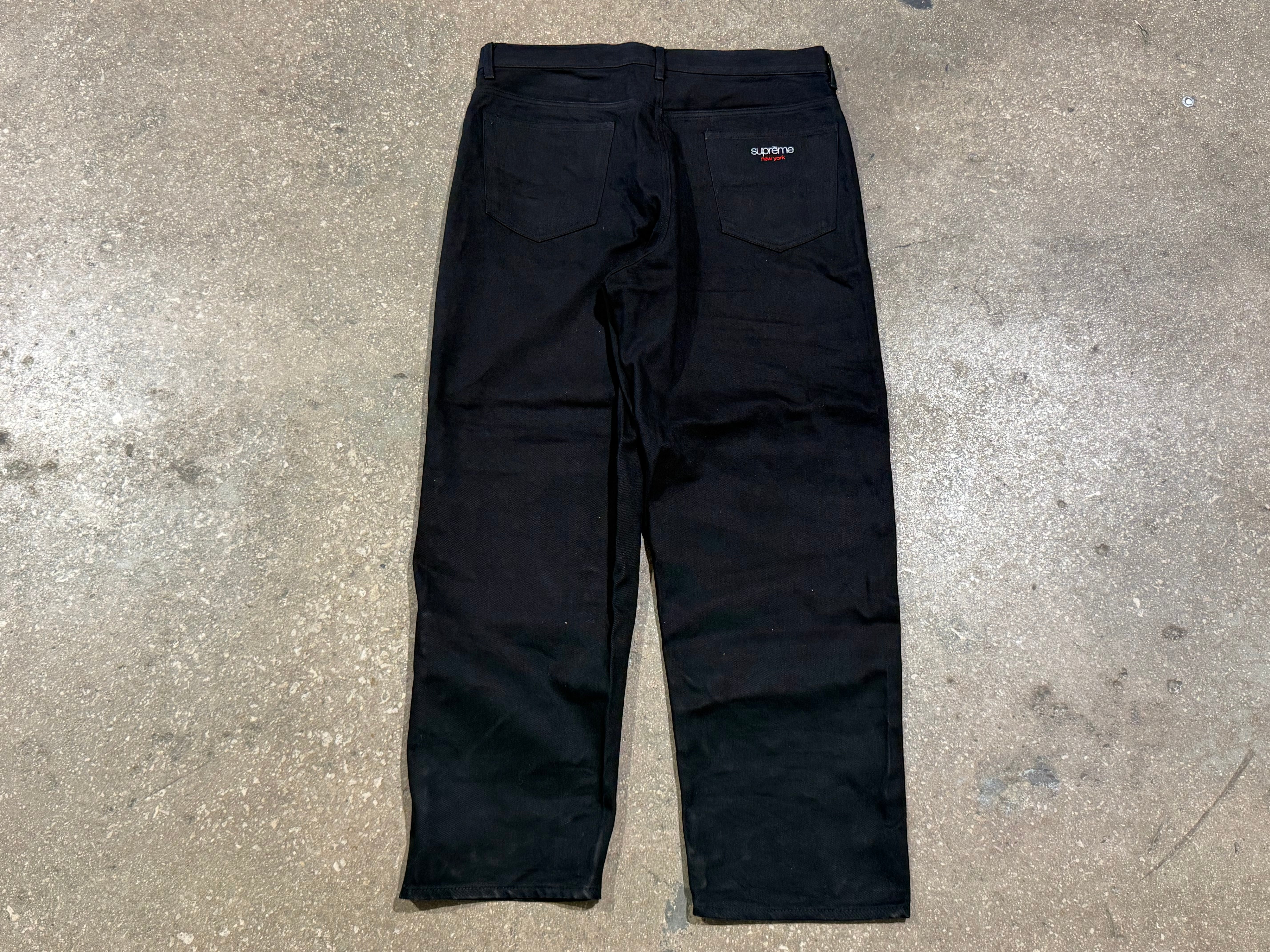USED Supreme Selvedge Denim - Black Size 36