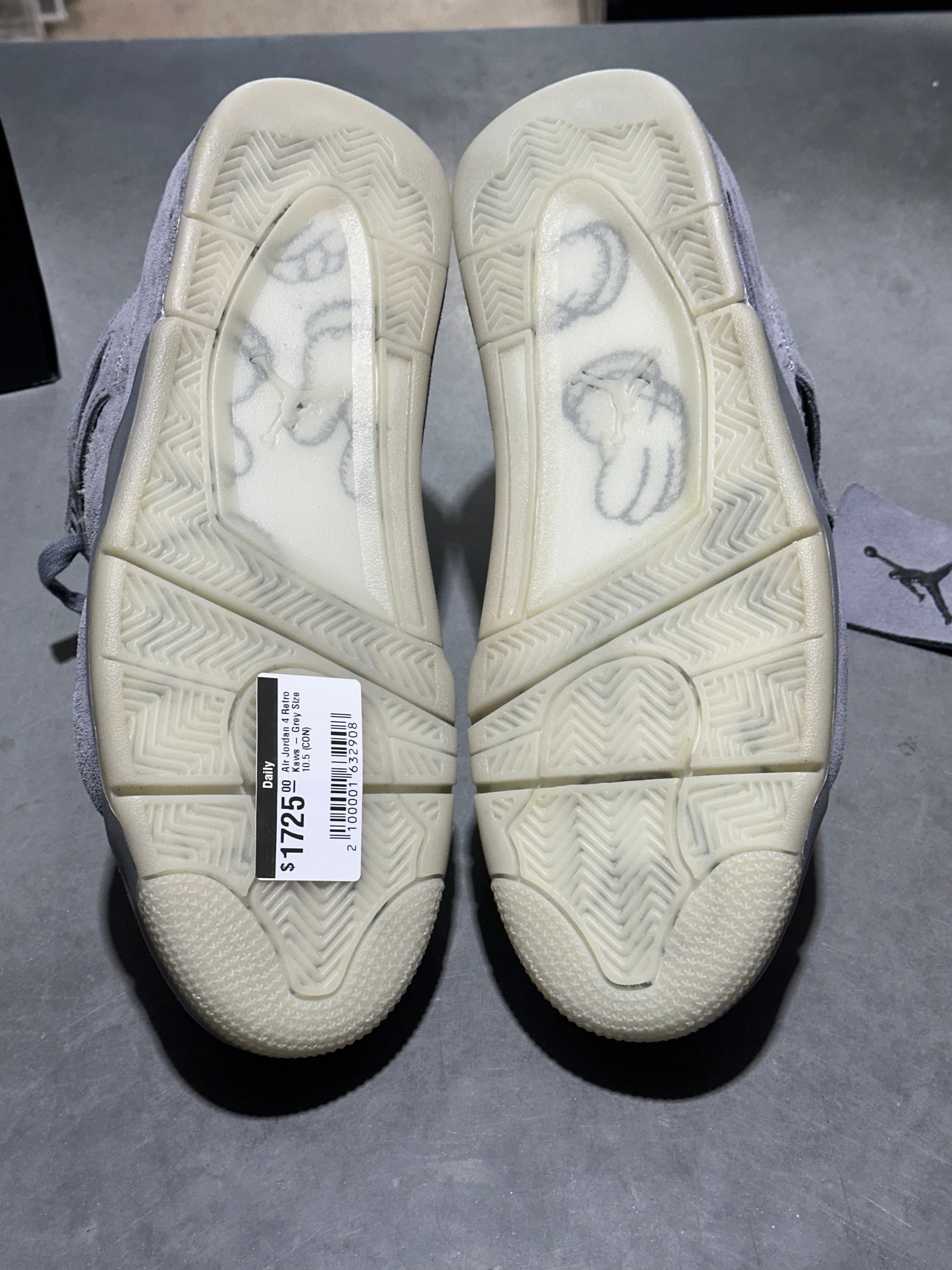 Air Jordan Retro Kaws - Grey Size 10.5