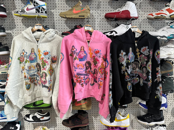 NEW Righteous Risen King Cropped Zip Up Hoodies