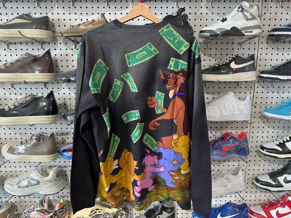 NEW Supreme All Dogs Go To Heaven LS Shirt - Black Size Large