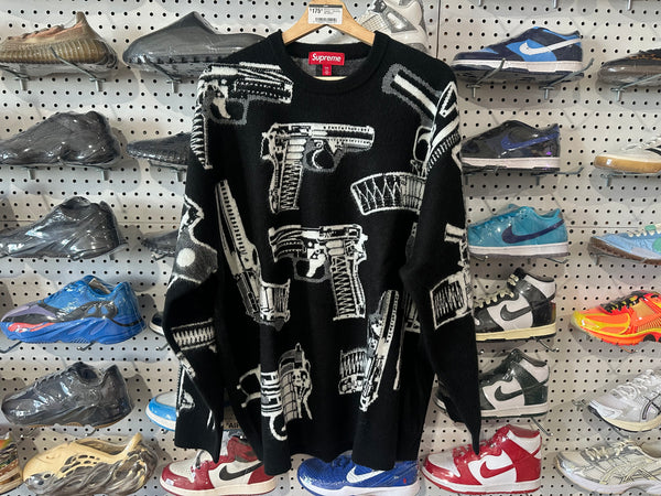NEW Supreme Guns Sweater - Black Size XXL