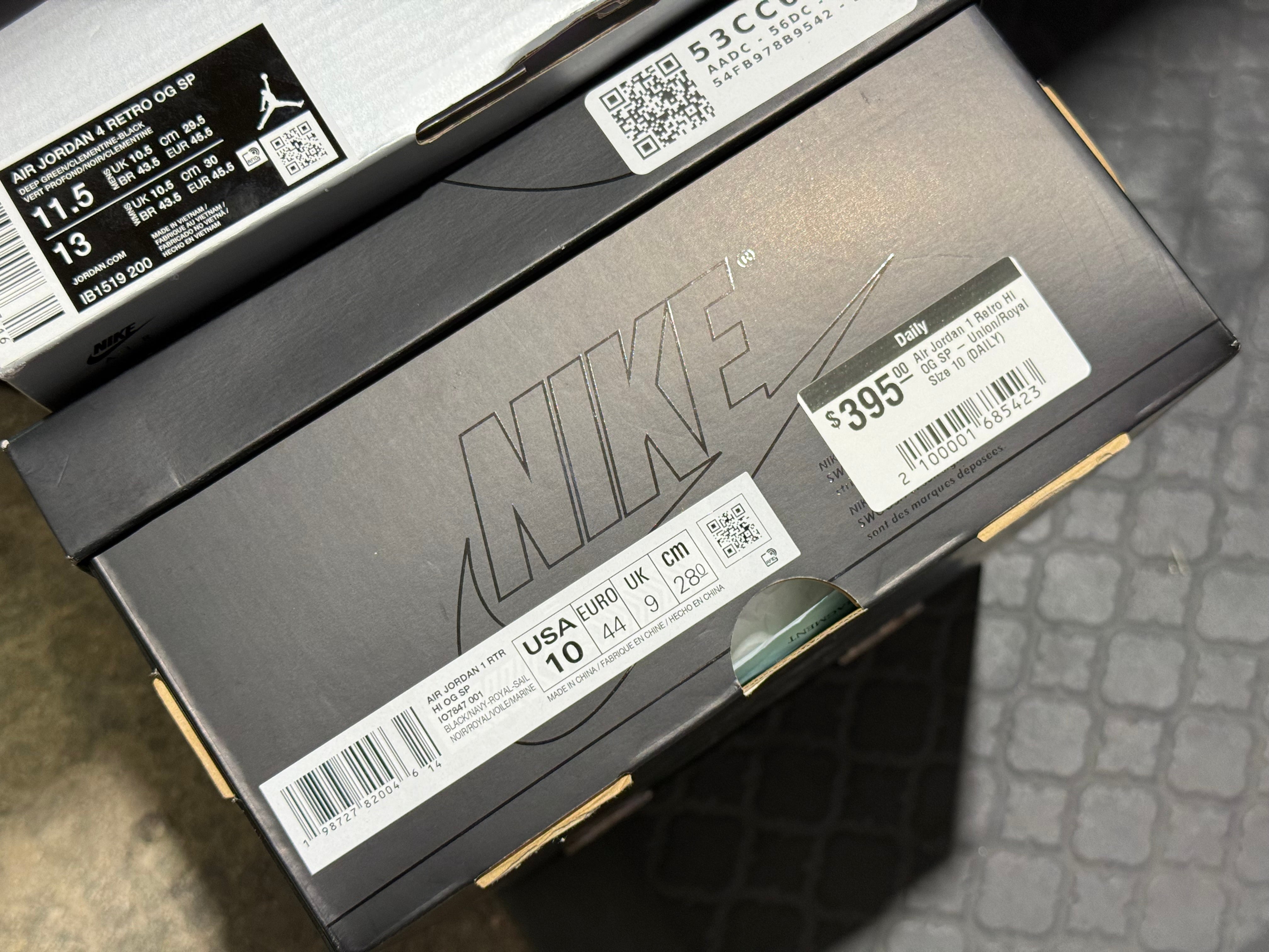 Air Jordan 1 Retro Hi OG SP - Union/Royal Size 10