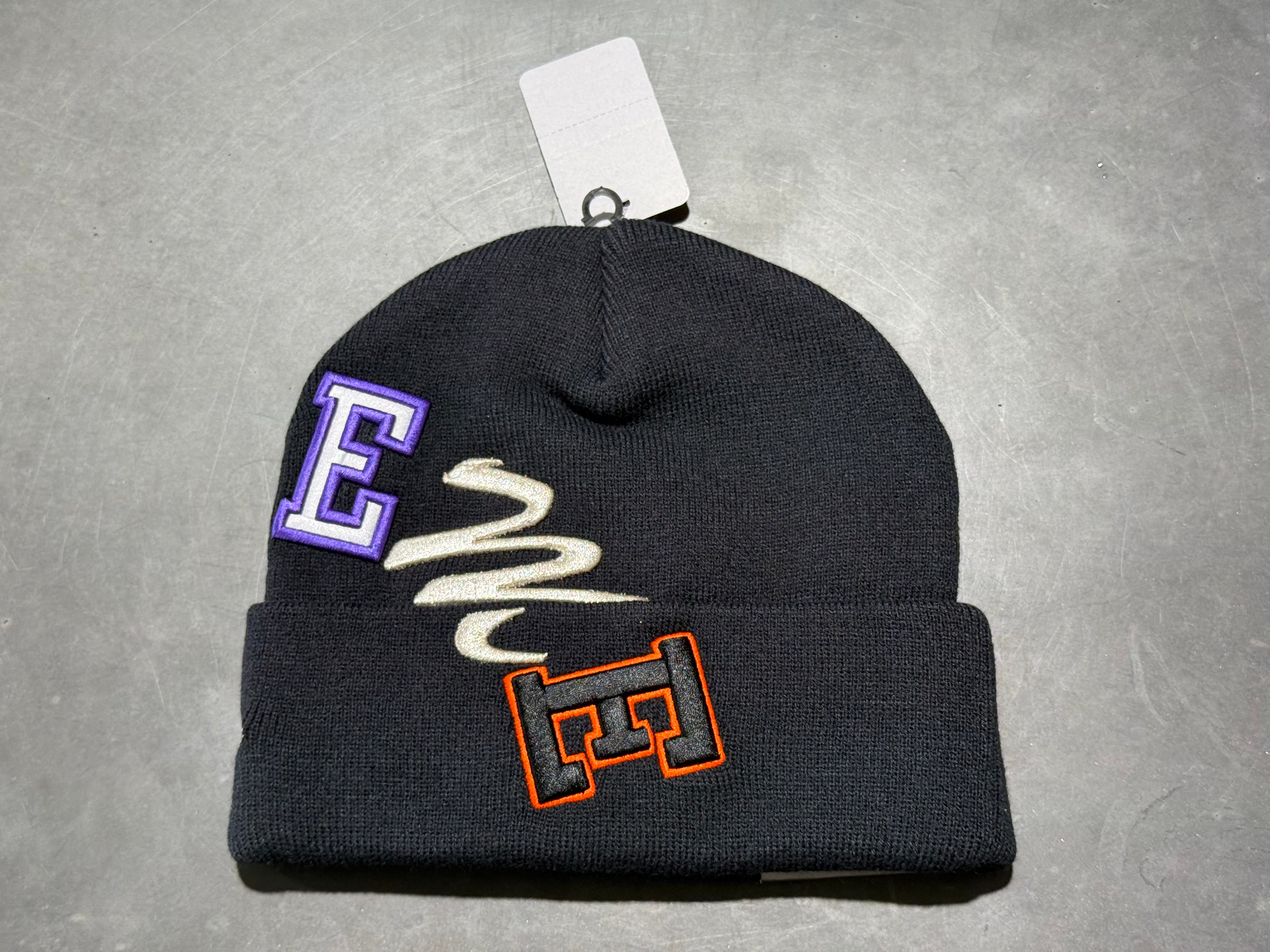 NEW Supreme x New Era Arc Beanie - Navy