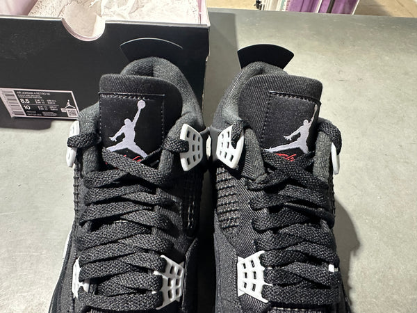 Air Jordan 4 Retro SE - Black Canvas Size 8.5