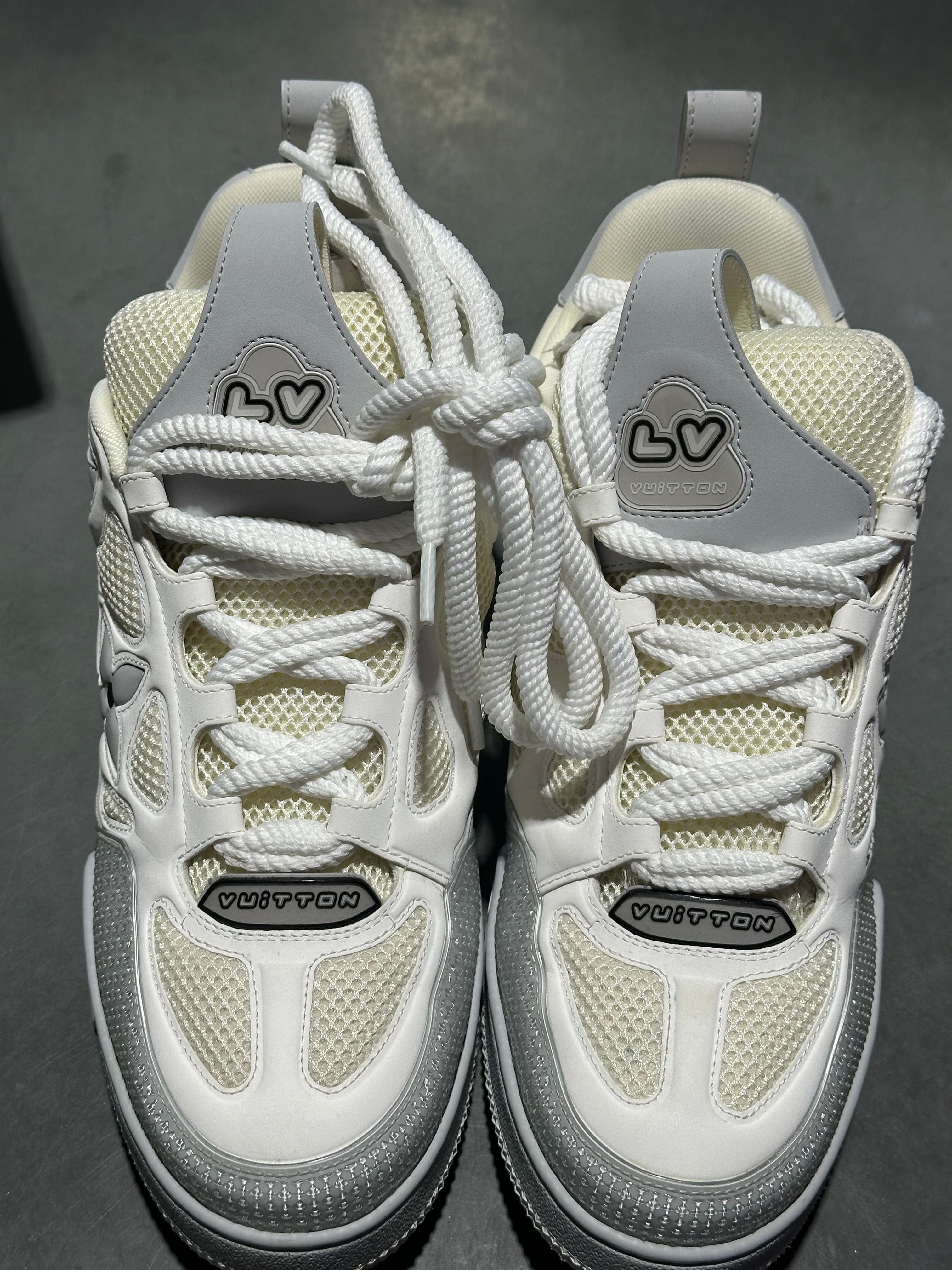 Louis Vuitton LV Skate Sneakers - White/Grey Size LV8/5 / 10US