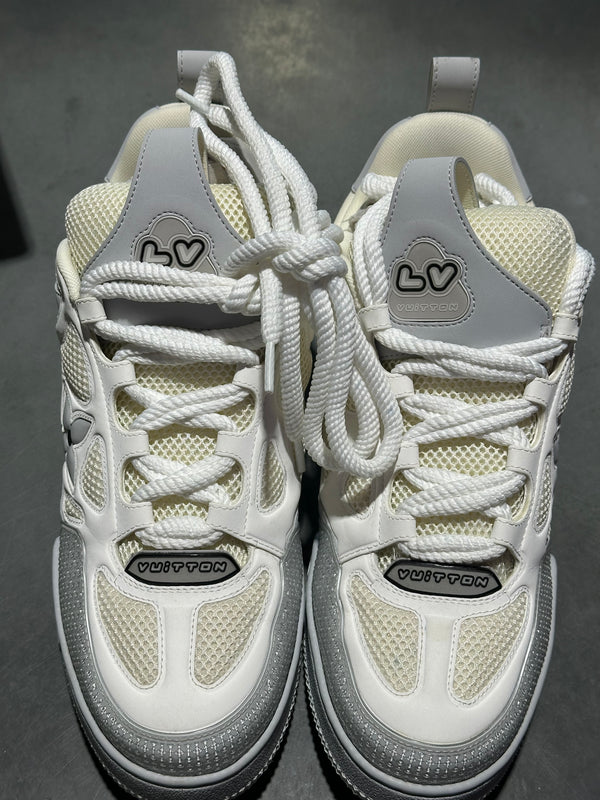 Louis Vuitton LV Skate Sneakers - White/Grey Size LV8/5 / 10US