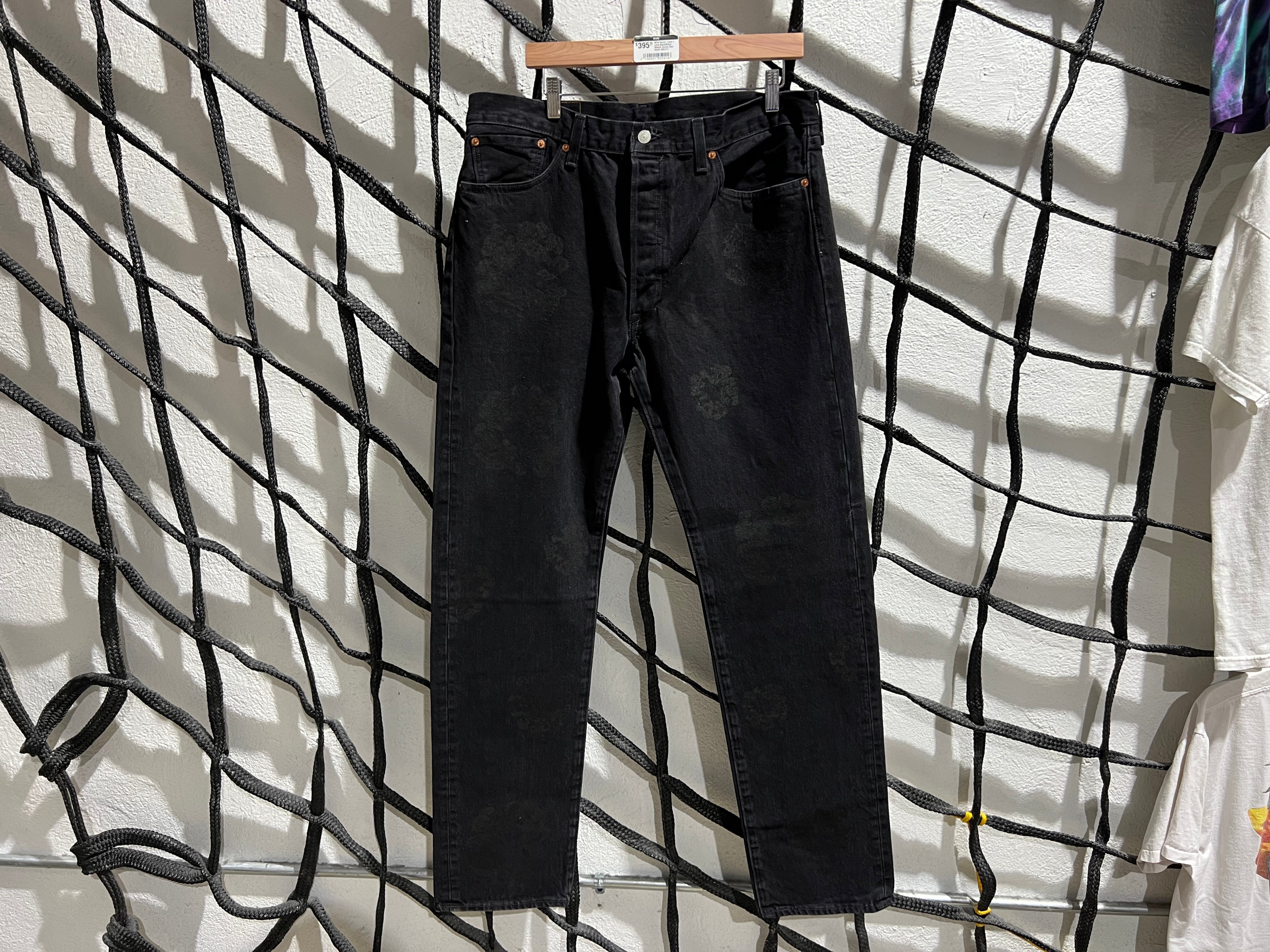 NEW Denim Tears x Levis Black/Black Wreath Denim Size 32x32