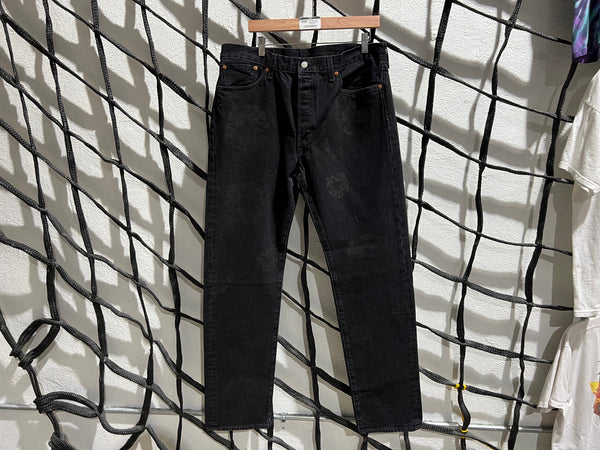 NEW Denim Tears x Levis Black/Black Wreath Denim Size 30x32