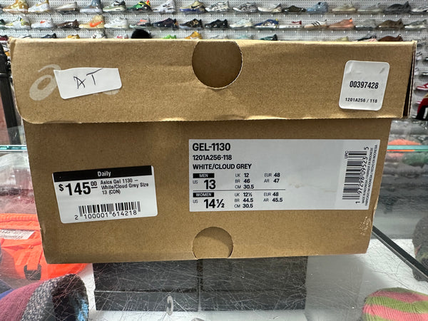 Asics Gel 1130 - White/Cloud Grey Size 13