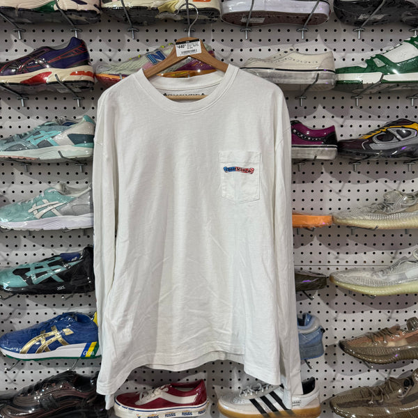 USED Chrome Hearts American flag Logos L/S Tee - White Size XXL