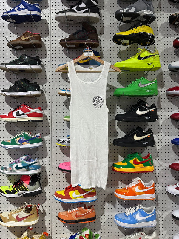 NEW Chrome Hearts Horse Shoe Tank Top - White Size Medium