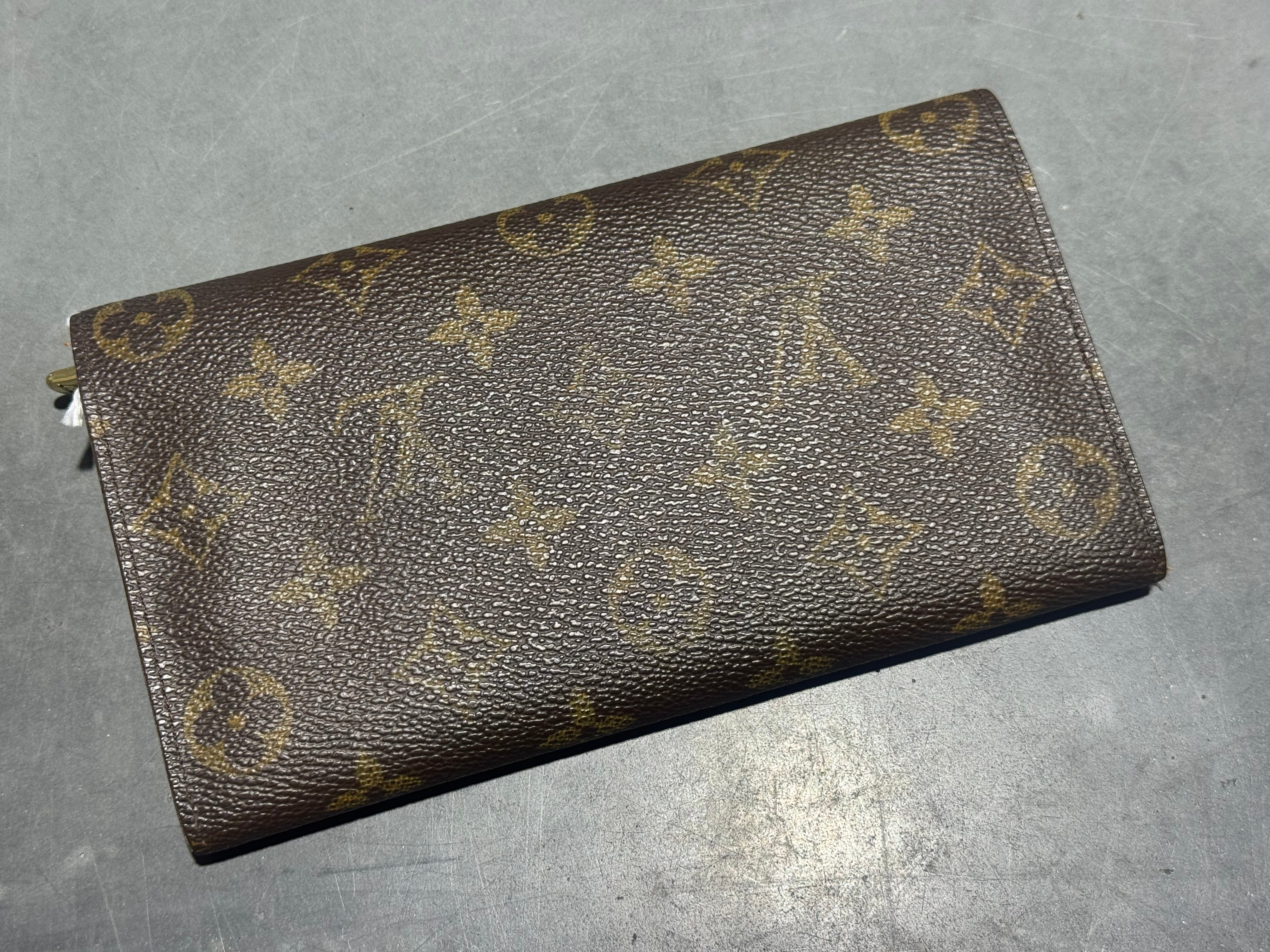VTG 90s Louis Vuitton Monogram Snap Long Wallet - Brown