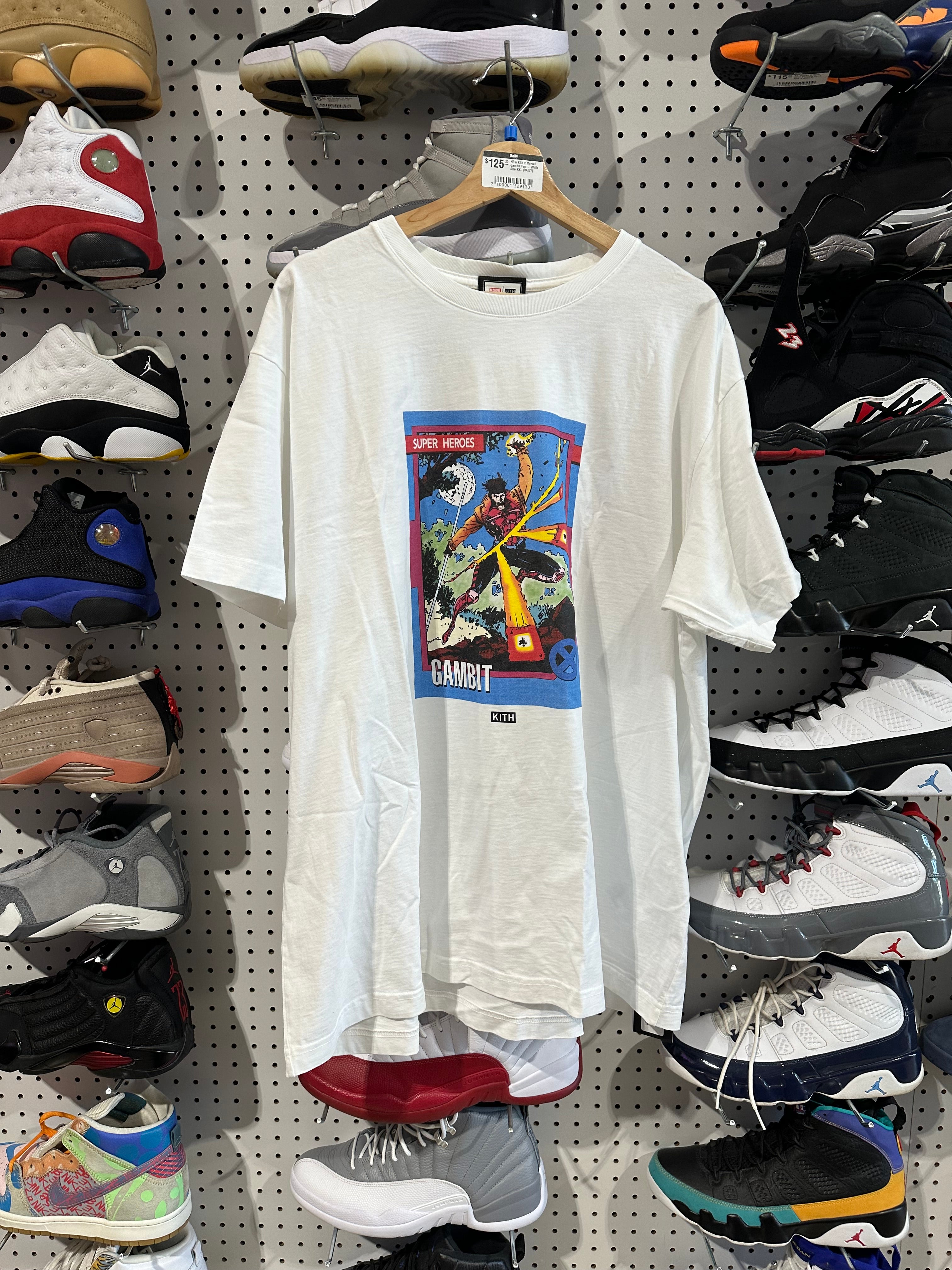 NEW Kith x Marvel Gambit Tee - White Size XXL