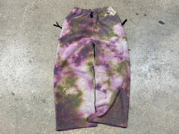 NEW Kapital Peace Fleece Pants - Pink/Brown Size Large