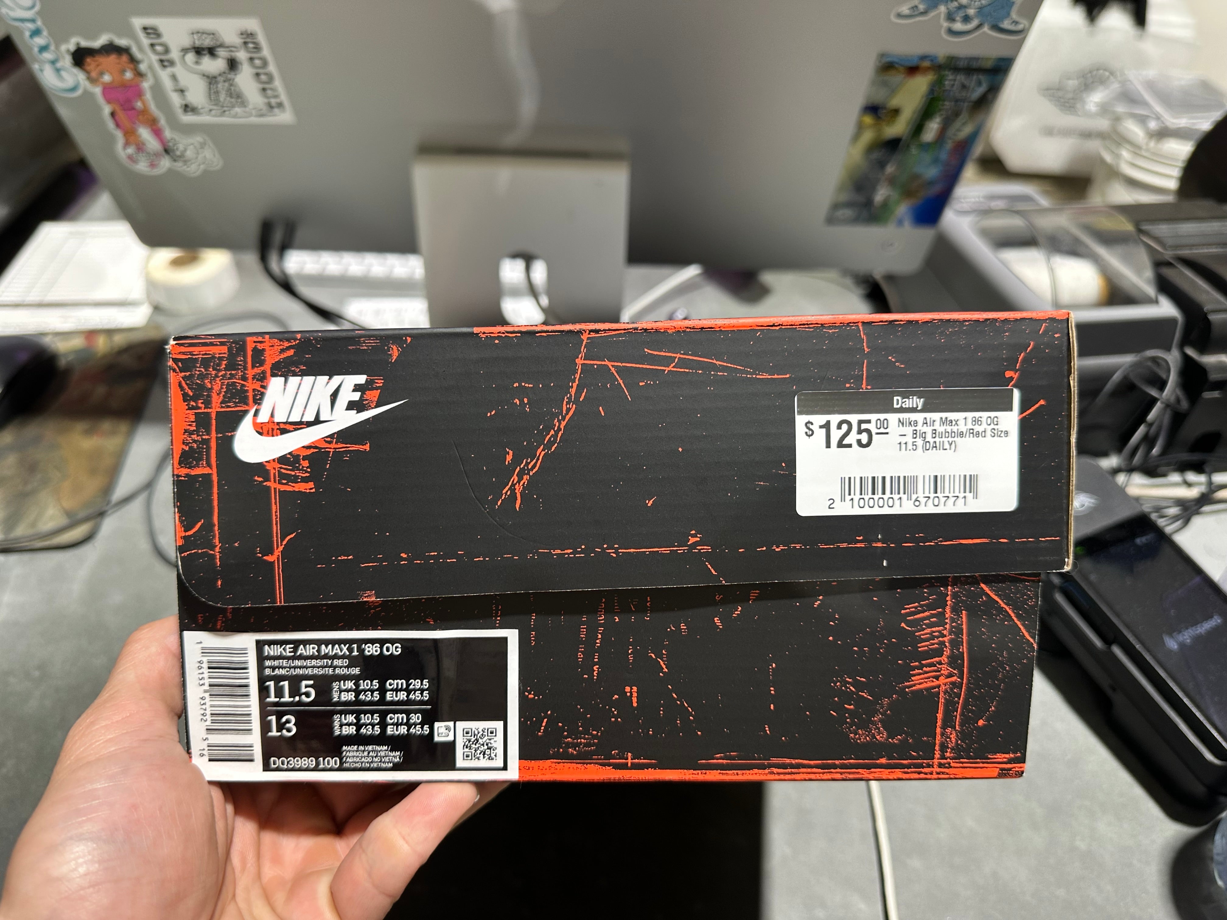 Nike Air Max 1 86 OG - Big Bubble/Red Size 11.5