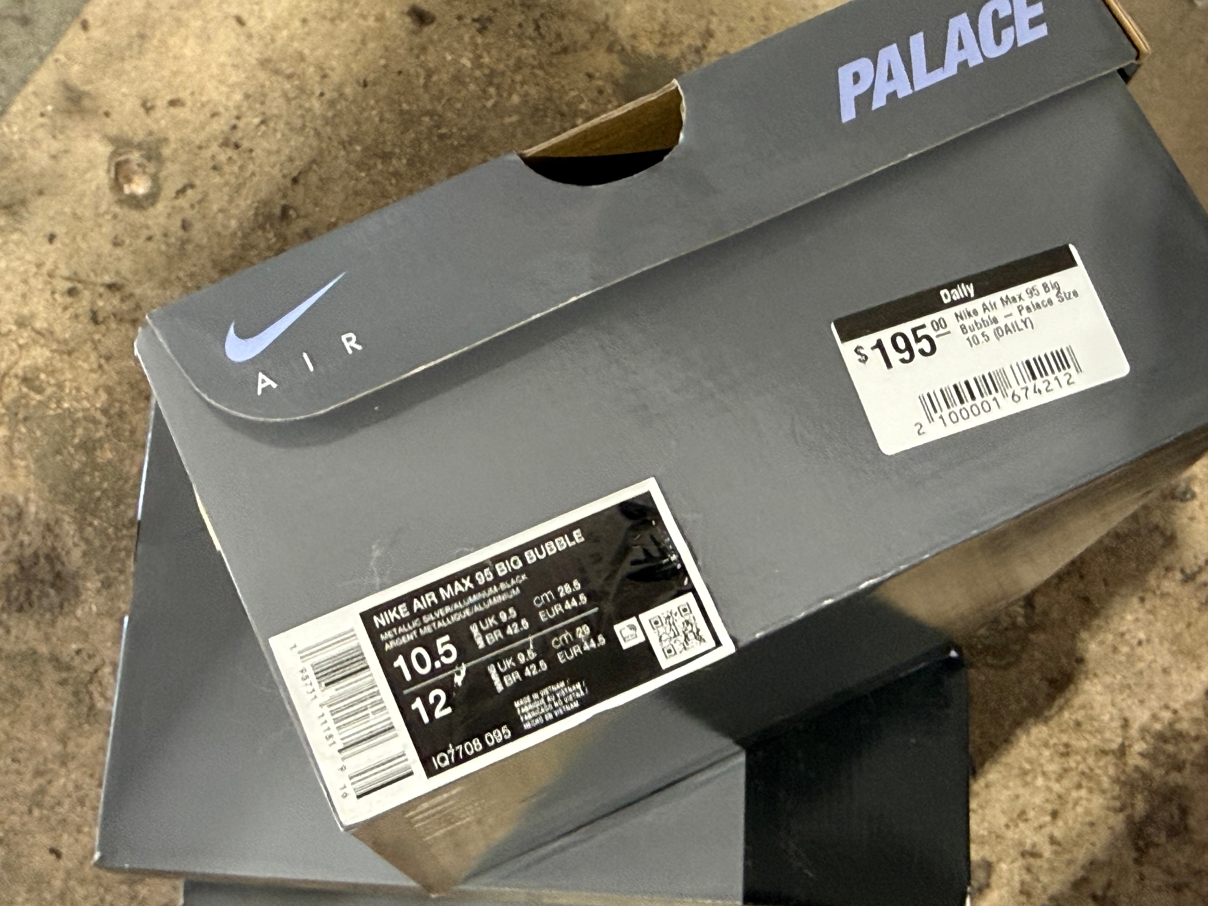 Nike Air Max 95 Big Bubble - Palace Size 10.5