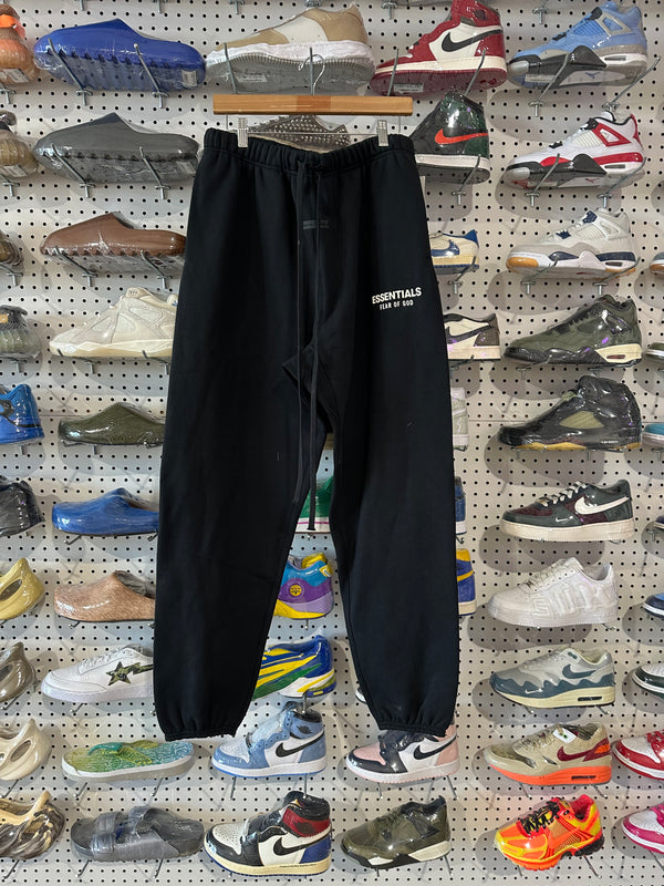 NEW Fear Of God FOG Essentials Sweatpants - Black Size Large