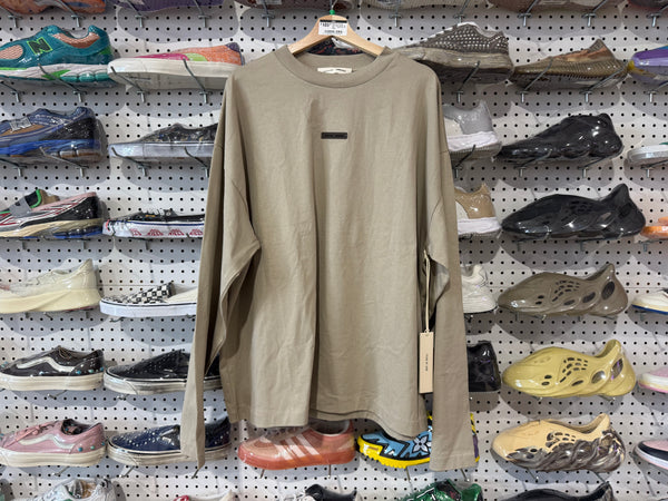 NEW Fear Of God Essentials Classic L/S Tee - Timber Size XL