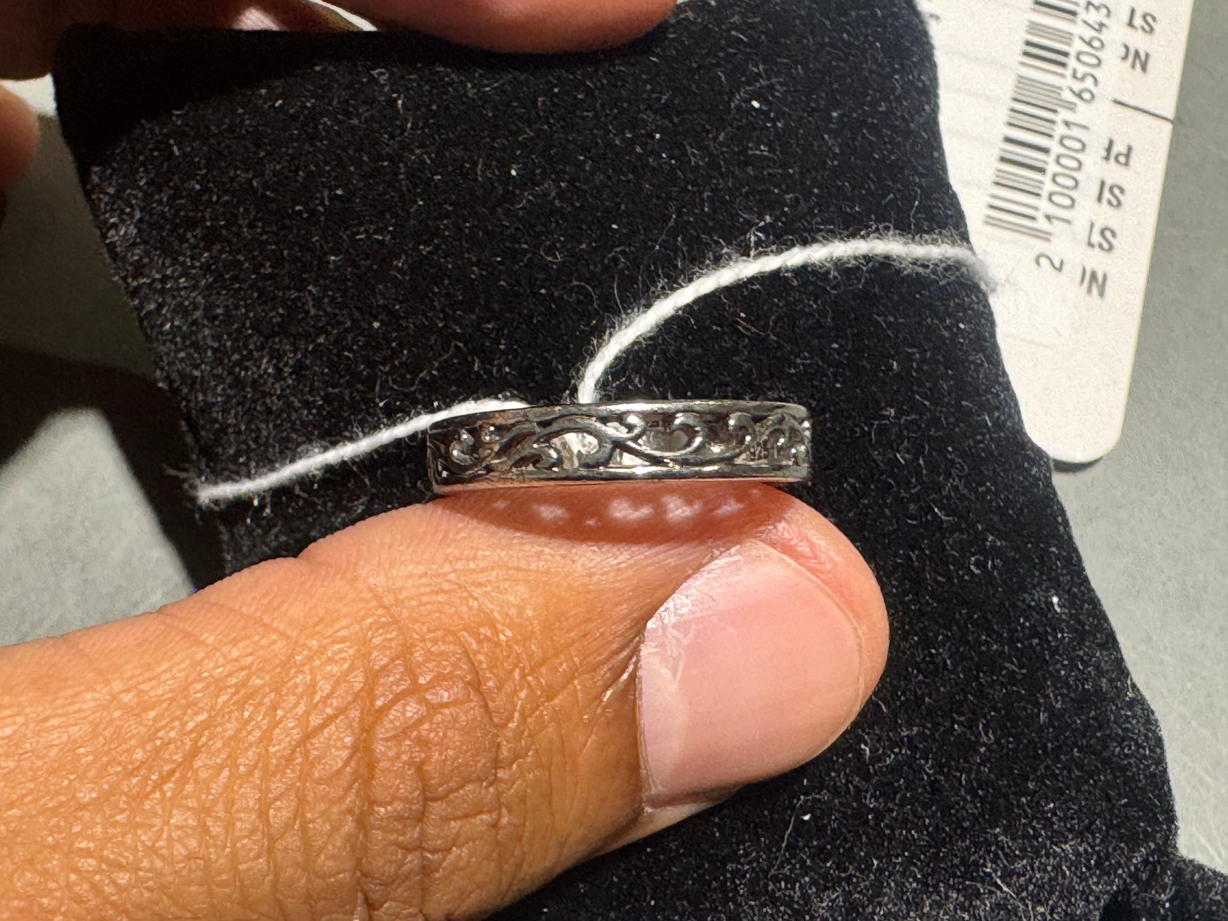 CLEAN .925 Sterling Silver Filigree Ring