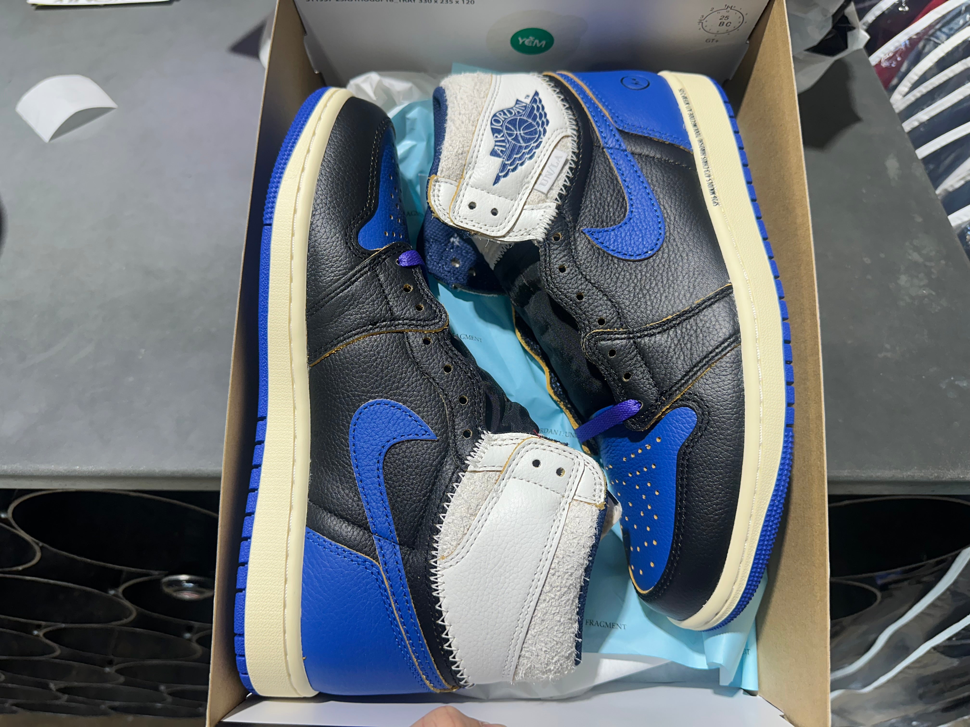 Air Jordan 1 Retro High OG SP - Fragment x Union LA Sport Royal Size 8.5
