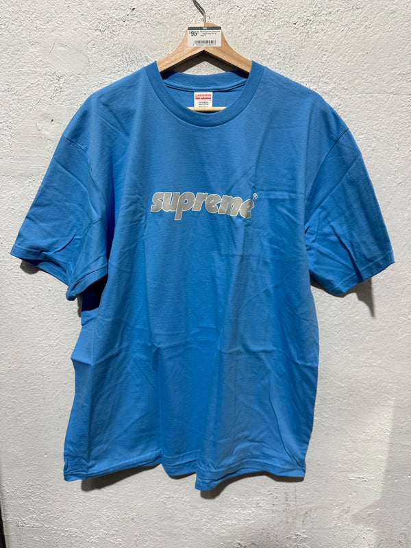 NEW Supreme Pinline Tee - Bright Blue Size XL