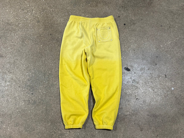 USED Supreme x True Religion Sweatpants - Yellow Size Medium