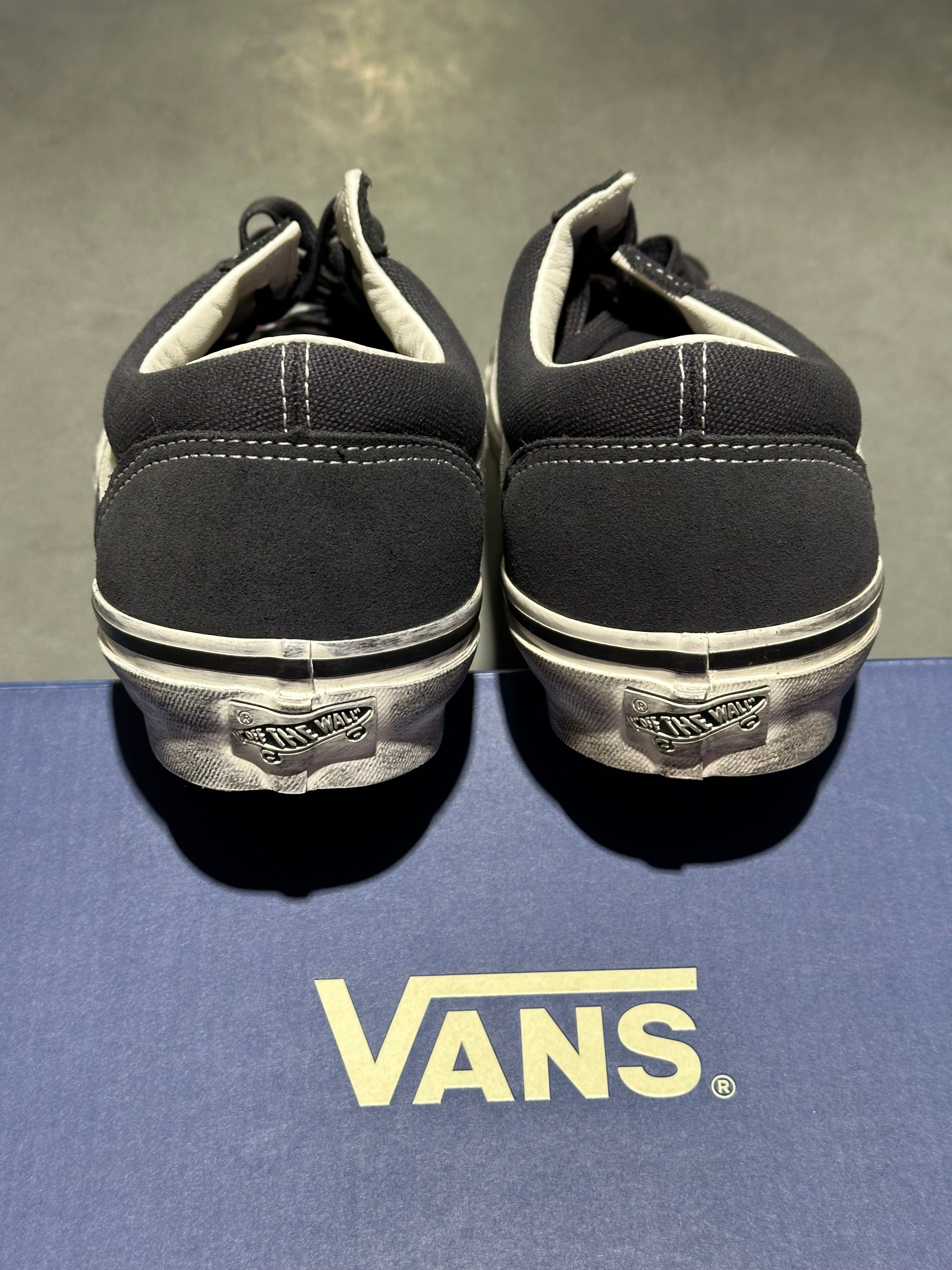 Vans Old Skool 36 - Paint Splatter Charcoal Grey Size 8