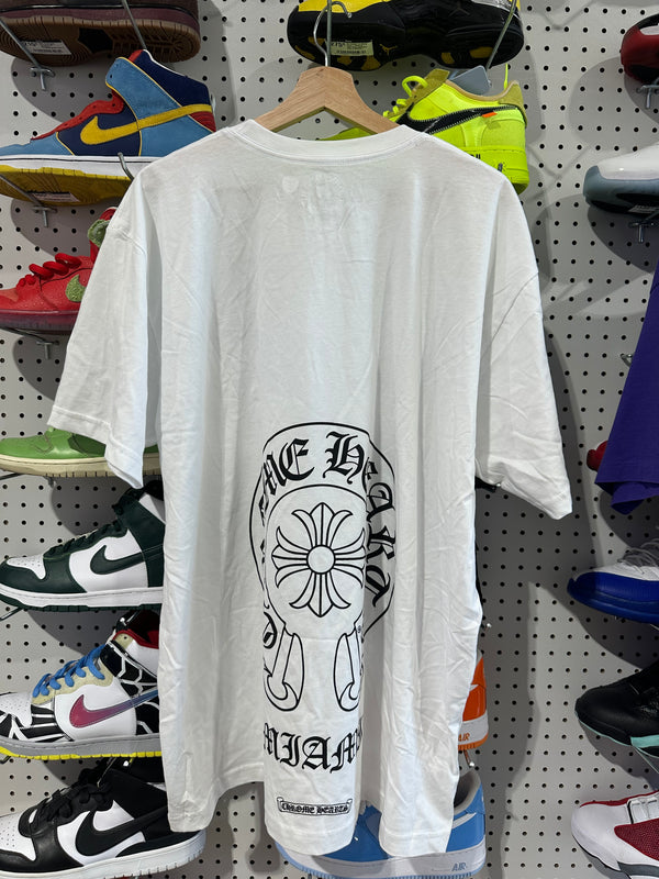 NEW Chrome Hearts Miami Crest Tee - White Size XXL
