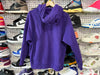 USED Supreme Cross Box Logo Hooded Sweatshirt - Purple Size Medium