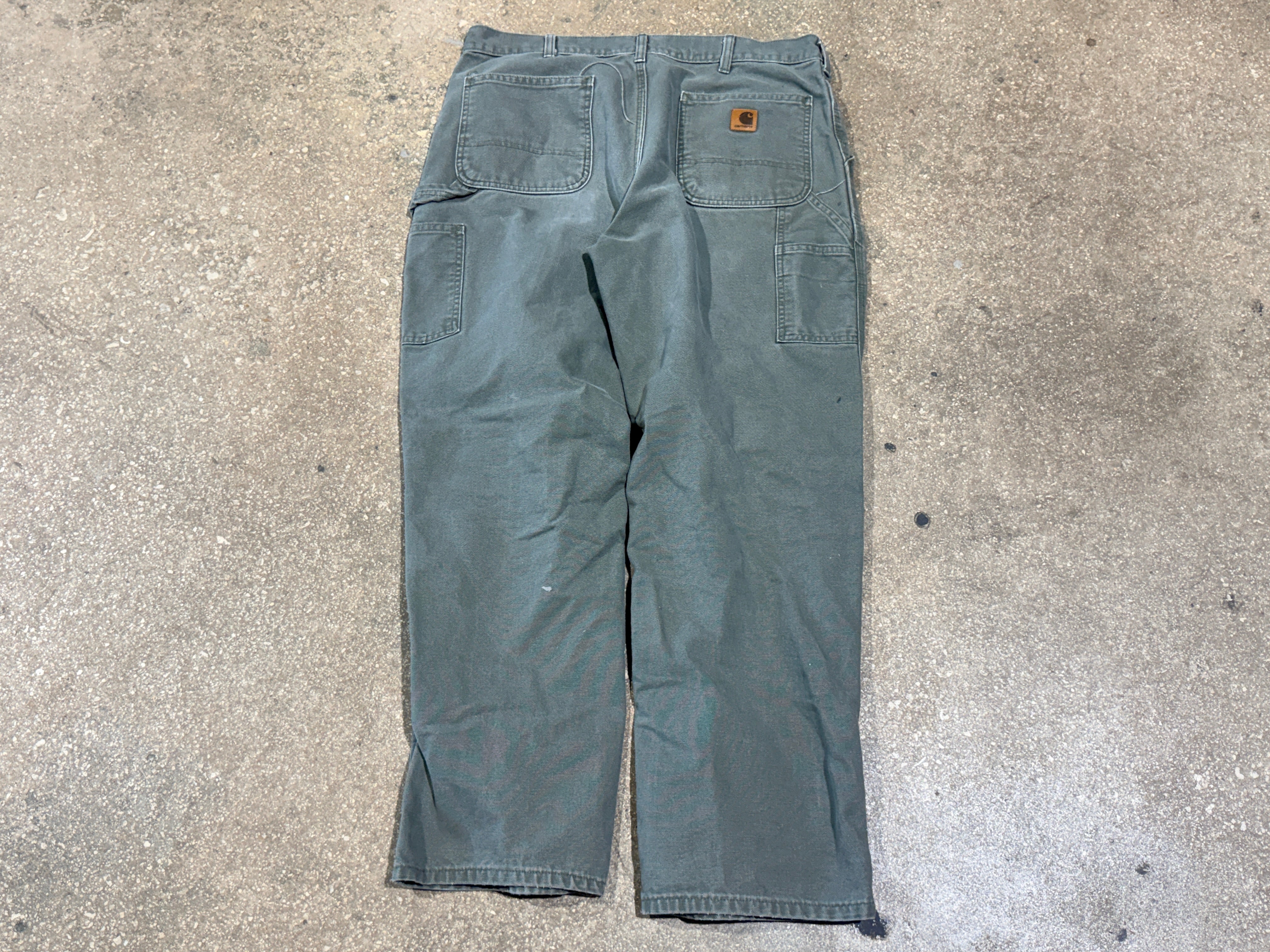 USED Carhartt Carpenter Pants - Olive  Size 36x32