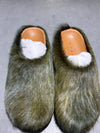NEW Marni Fussbett Sabot Slip on Slides - Dark Green Size 41/ US 8
