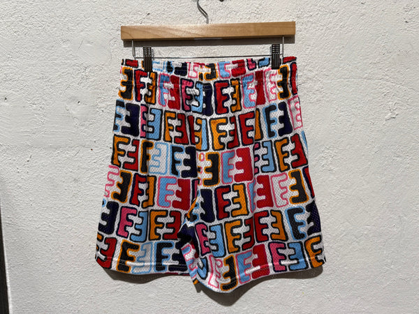 NEW Eric Emanuel Fendi Flip Shorts - Multi Size Large