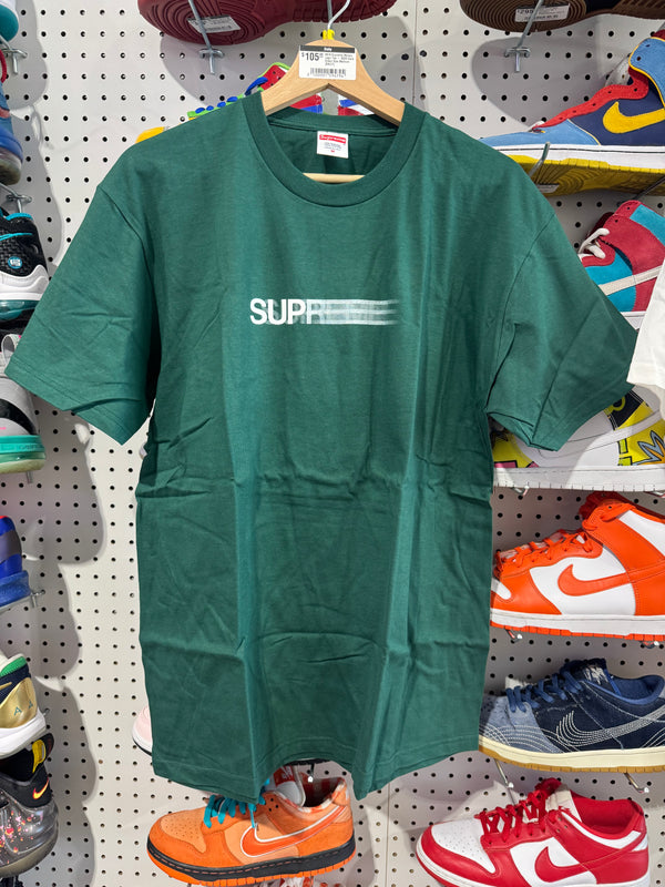 NEW Supreme Motion Logo Tee - SS20 Dark Green Size Medium