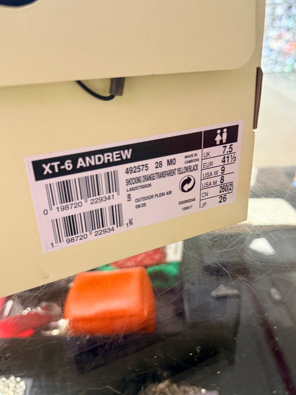 Salomon XT-6 Andrew - Snow Crab Size 8