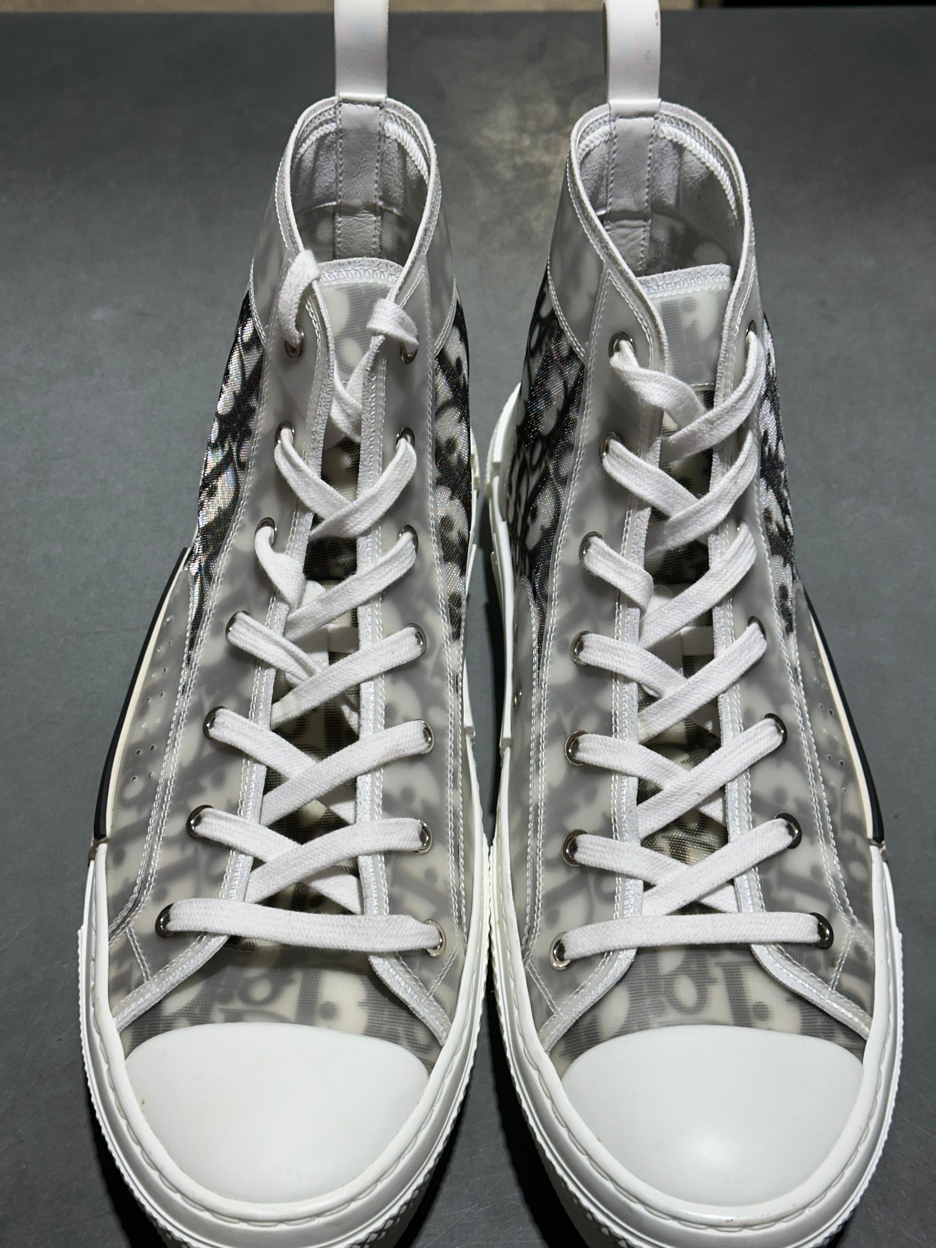 Dior B23 High Top Sneaker - White Size 45 / US 12