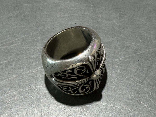 USED Chrome Hearts Classic Oval Ring Size 8.5