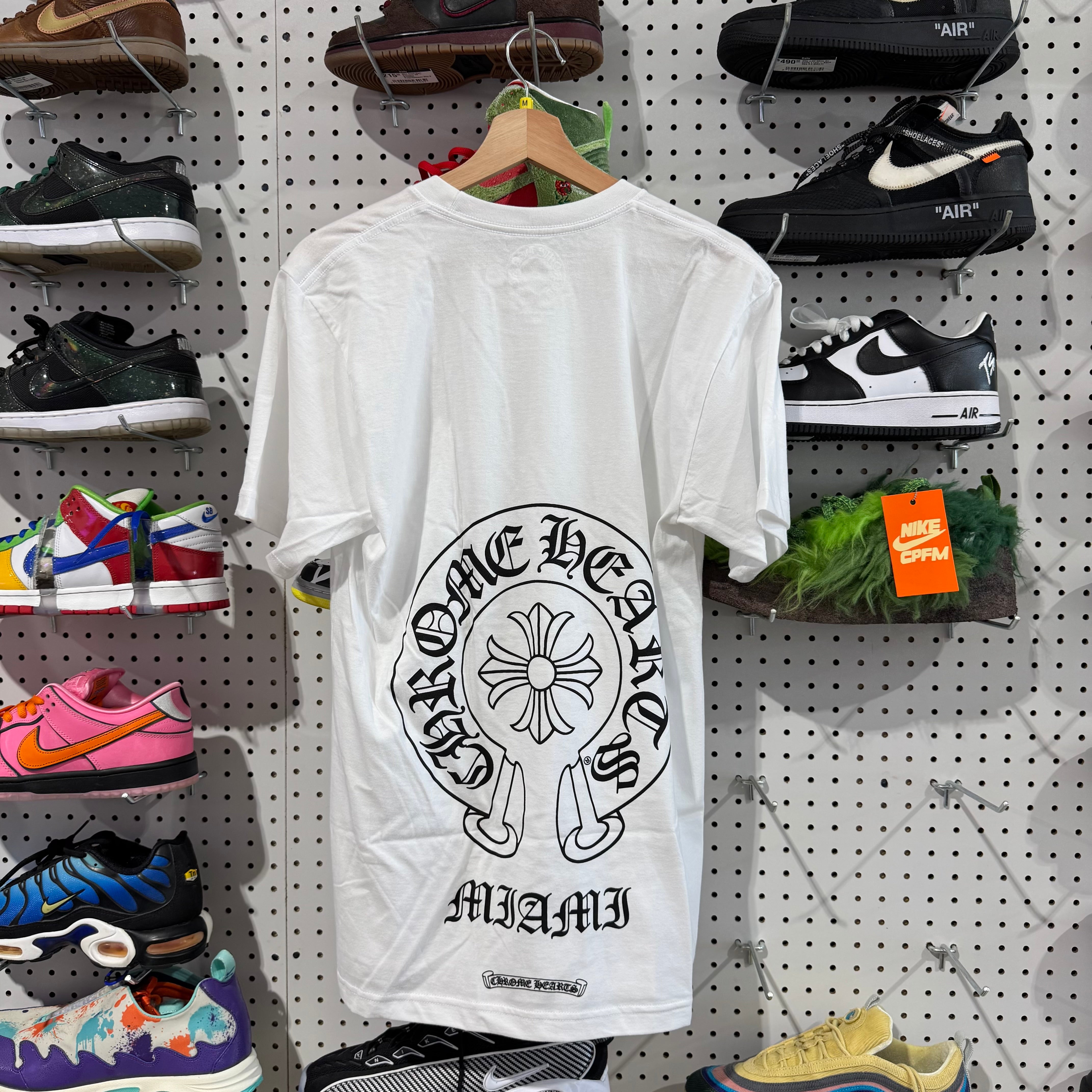 NEW Chrome Hearts Miami Crest Tee - White Size Medium