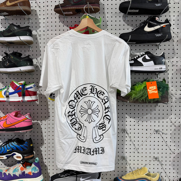 NEW Chrome Hearts Miami Crest Tee - White Size Medium