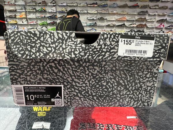 Air Jordan 3 Retro - Lucky Shorts Size 10.5